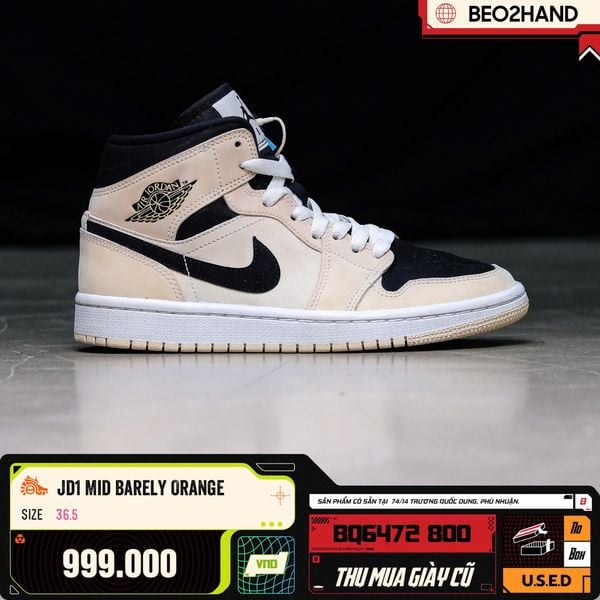 JD1 MID BARELY ORANGE - BQ6472 800 - 36.5