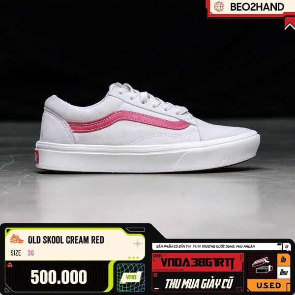 OLD SKOOL CREAM RED - VN0A 38G1R1T - 36