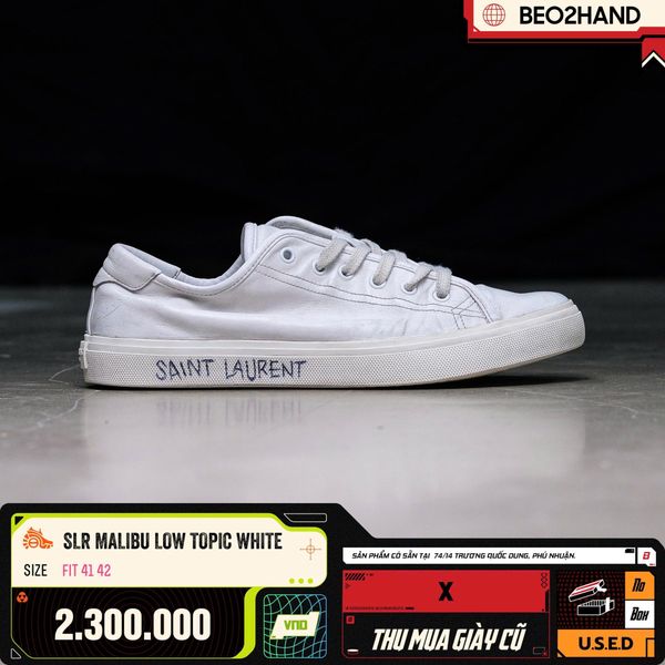 SLR MALIBU LOW TOPIC WHITE - FIT 41 42