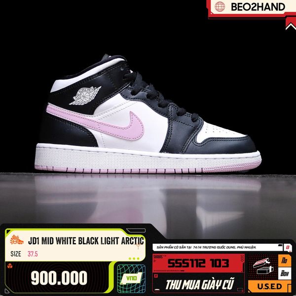 JD1 MID WHITE BLACK LIGHT ARCTIC - 555112 103 - 37.5