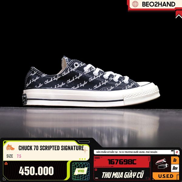 CHUCK 70 SCRIPTED SIGNATURE - 167698C - 7.5