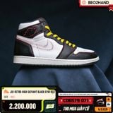 JD1 RETRO HIGH DEFIANT BLACK GYM RED - CD6579 071 - 44.5