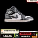 JD1 MID BLACK WHITE IRON GREY - DQ8426 001 - 44.5