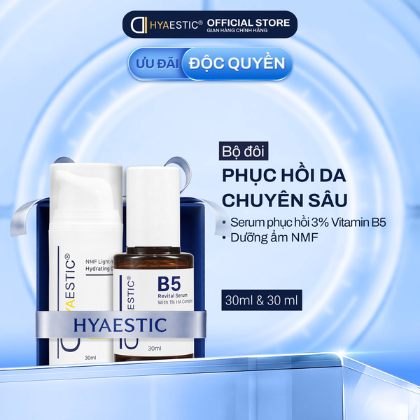  [COMBO] BỘ ĐÔI DƯỠNG ẨM VÀ PHỤC HỒI DA CHUYÊN SÂU SERUM B5 + KEM DƯỠNG NMF 