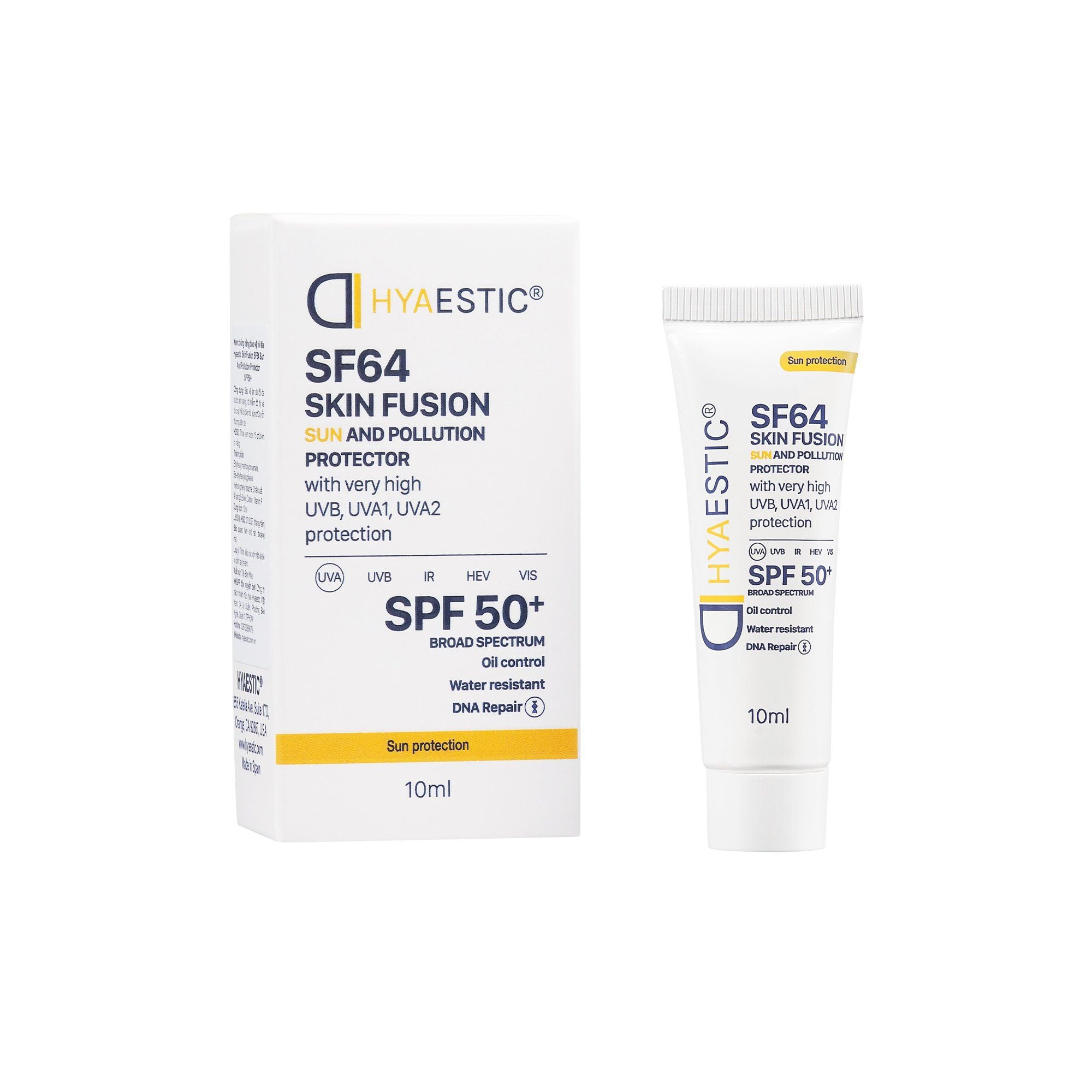  Kem chống nắng bảo vệ tối đa Hyaestic Skin Fusion SF64 Sun And Pollution Protector SPF50+ 