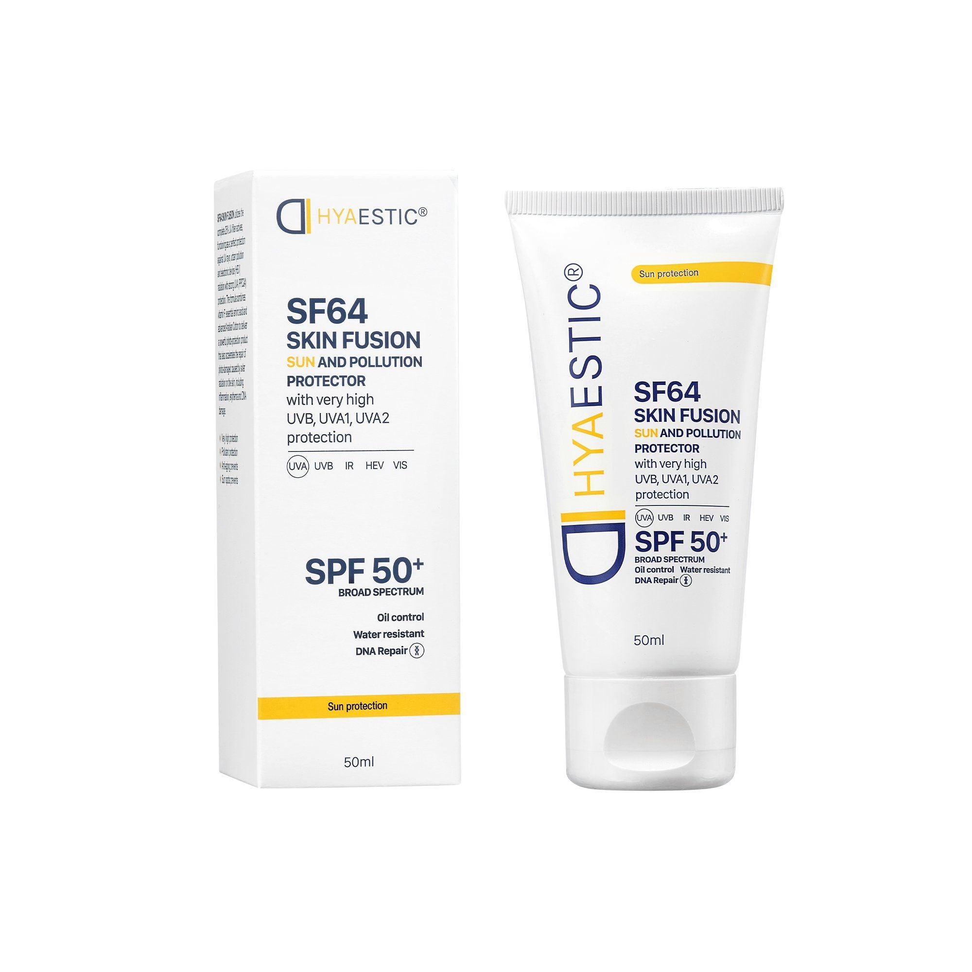  Kem chống nắng bảo vệ tối đa Hyaestic Skin Fusion SF64 Sun And Pollution Protector SPF50+ 