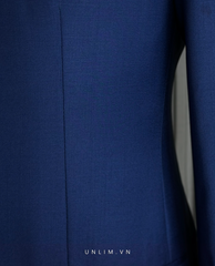 Suit Bright Blue Cổ K Hai Cúc