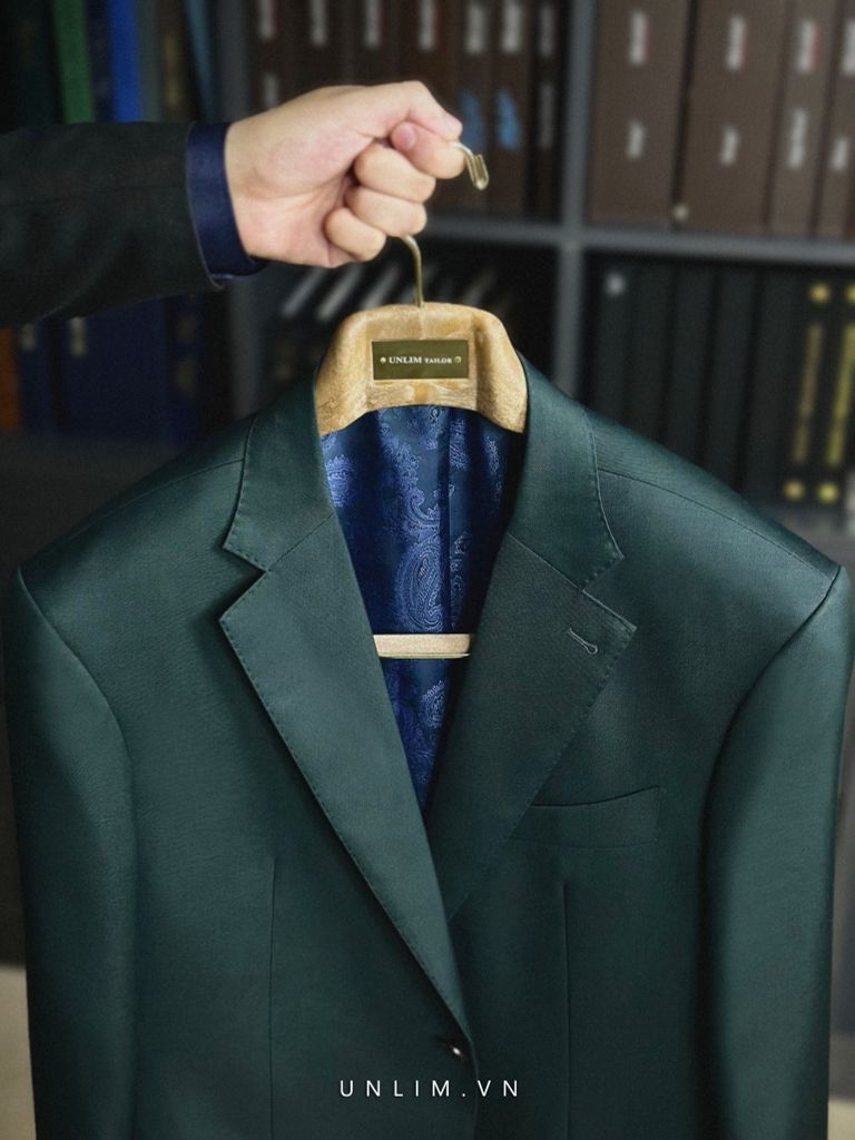 Suit Cổ K Xanh Rêu