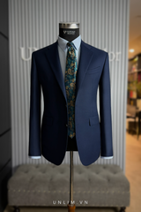 Suit Cổ K Hai Cúc Deep Teal Blue