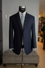 Blazer Midnight Blue họa tiết Bird’s Eye