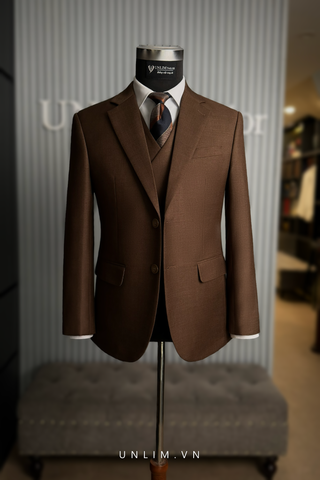 Suit Ba Mảnh Chocolate Brown