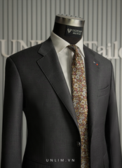 Suit Xám Tối Fullcanvas Thùa Cờ Nga