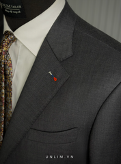 Suit Xám Tối Fullcanvas Thùa Cờ Nga