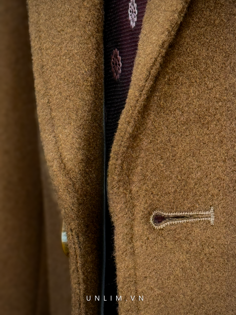 Blazer Nâu Cổ K Hai Cúc