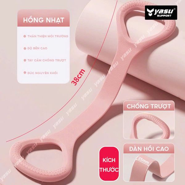  Dây kéo tập tay gym YASU Dây Đàn Hồi Tập Tay Vai dành cho Nữ chất liệu cao su 100% 