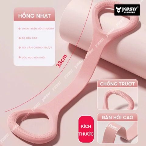 Dây kéo tập tay gym YASU Dây Đàn Hồi Tập Tay Vai dành cho Nữ chất liệu cao su 100%