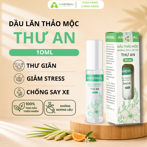 Dầu lăn thảo mộc THƯ AN giúp thư giãn, giảm stress