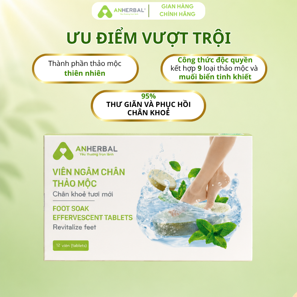 Combo Chân khoẻ - Dầu lăn tinh dầu Bảo An và Viên sủi ngâm chân hỗ trợ giảm đau nhức mỏi chăm sóc người chơi thể thao, vận động mạnh