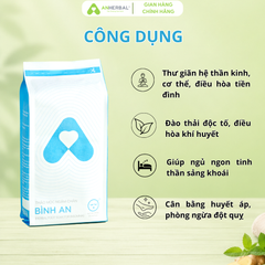 Combo ngủ ngon ANHERBAL - Thảo mộc ngâm chân Bình An và dầu lăn tinh dầu Ấm An giúp ngủ ngon, thư giãn, làm ấm cơ thể