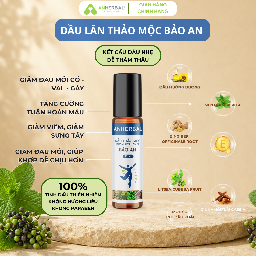 Combo Chân khoẻ - Dầu lăn tinh dầu Bảo An và Viên sủi ngâm chân hỗ trợ giảm đau nhức mỏi chăm sóc người chơi thể thao, vận động mạnh