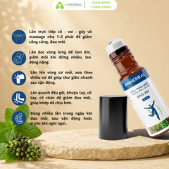 Combo hỗ trợ người bị gout ANHERBAL - Thảo mộc ngâm chân Trường An và dầu lăn Ấm An giảm đau nhức, làm ấm, ngủ ngon