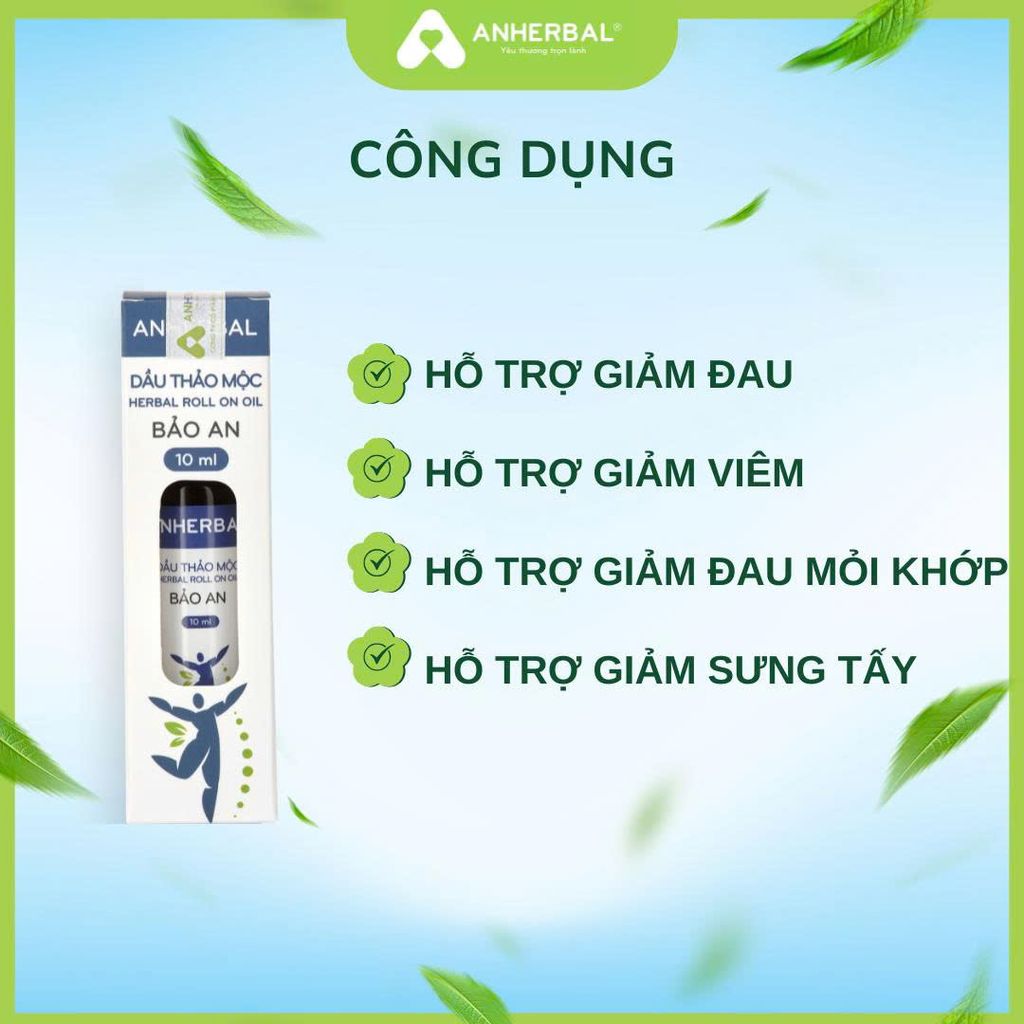 Dầu lăn thảo mộc BẢO AN - Giảm Đau Mỏi