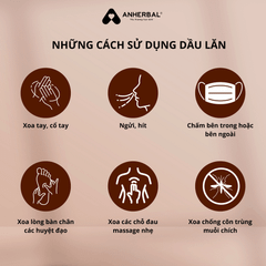 Combo hỗ trợ người bị gout ANHERBAL - Thảo mộc ngâm chân Trường An và dầu lăn Ấm An giảm đau nhức, làm ấm, ngủ ngon