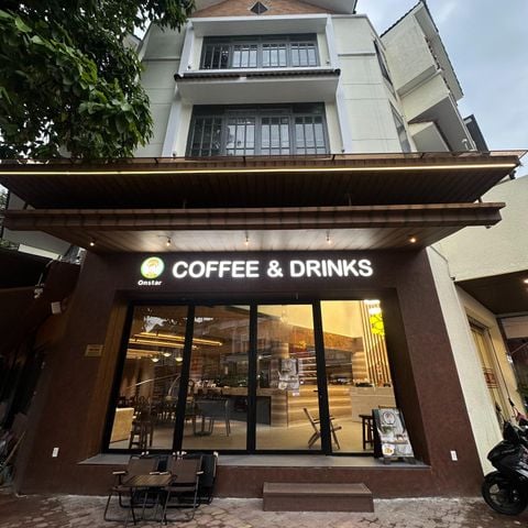 sơn hiệu ứng dự án cafe on star -18