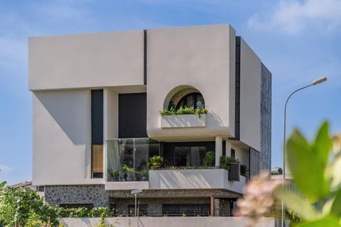 Sơn hiệu ứng dự án biệt thự Mihoo - 1