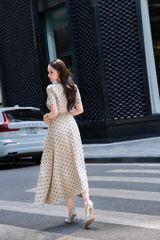 V1109 ĐẦM XÒE DÀI 2 DÂY