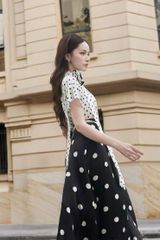 A1115 ÁO LỤA CỔ TIM