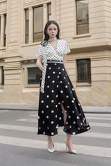 A1115 ÁO LỤA CỔ TIM