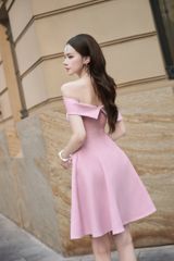 V1105 ĐẦM NGẮN XÒE TRỄ VAI