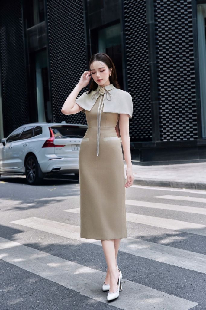 V1107 ĐẦM DÀI BÚT CHÌ