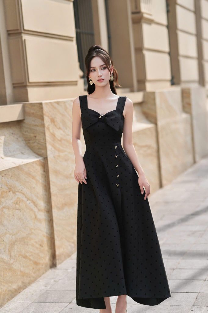 V1109 ĐẦM XÒE DÀI 2 DÂY