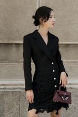 ĐẦM VEST LỬNG PHỐI REN CV002