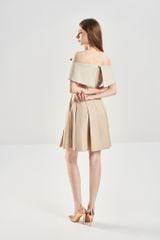 Đầm Trễ Vai Xếp Ly V1119