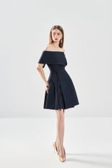 Đầm Trễ Vai Xếp Ly V1119