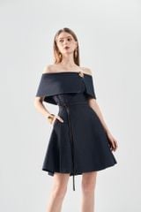 Đầm Trễ Vai Xếp Ly V1119