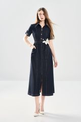 Đầm Cổ Tròn A-Line V1117