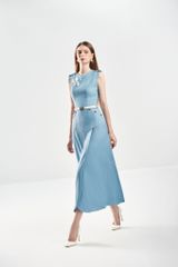 Đầm Ôm A Cổ Tròn V1125