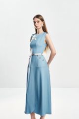 Đầm Ôm A Cổ Tròn V1125