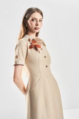 Đầm Cổ Tròn A-Line V1117