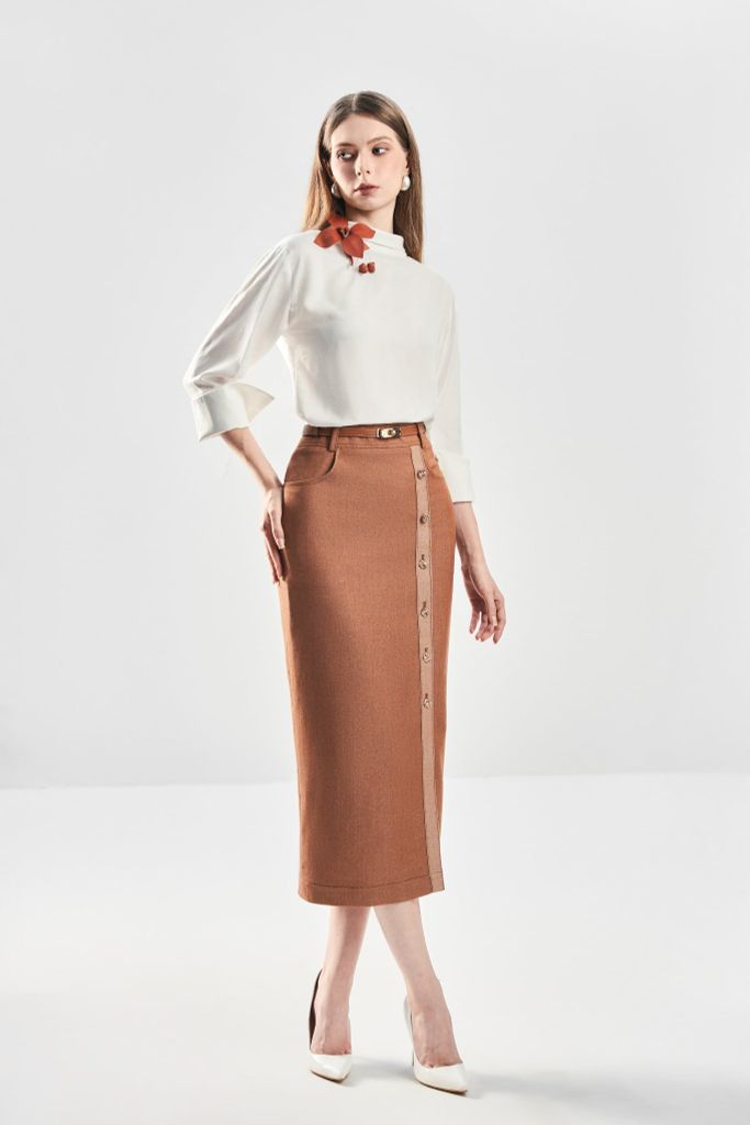 Áo Blouse Cách Điệu Cổ SM1132