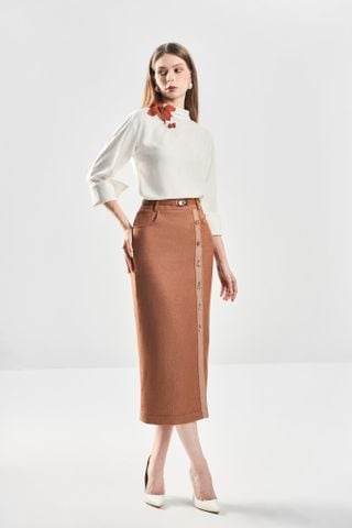 Chân Váy Bút Chì Dài Xẻ Đùi CV1128