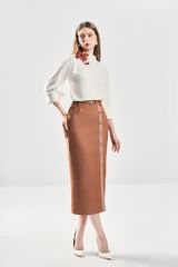 Chân Váy Bút Chì Dài Xẻ Đùi CV1128