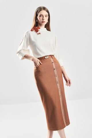 Chân Váy Bút Chì Dài Xẻ Đùi CV1128