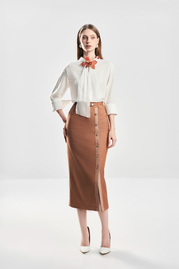 Áo Blouse Cách Điệu Cổ SM1132