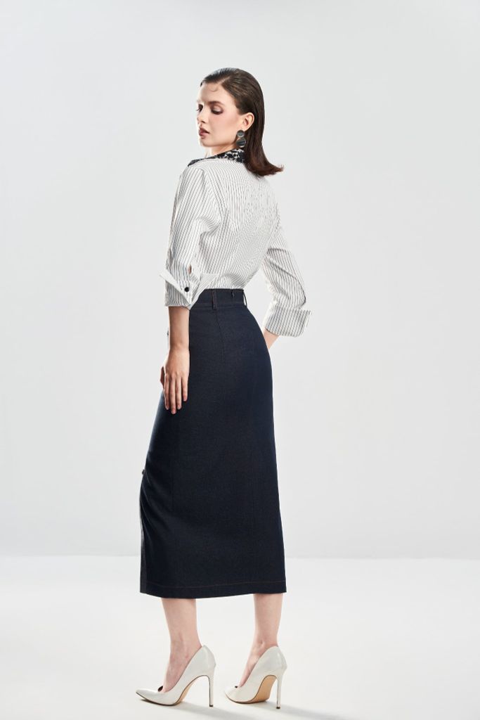 Sơ Mi Cổ Đức Tay Dài SM1131