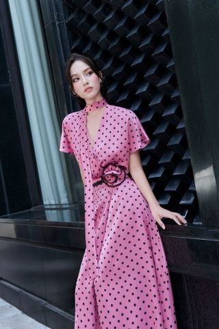 A1115 ÁO LỤA CỔ TIM